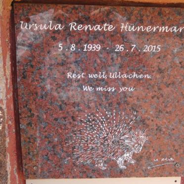 HUNERMANN Ursula Renate 1939-2015