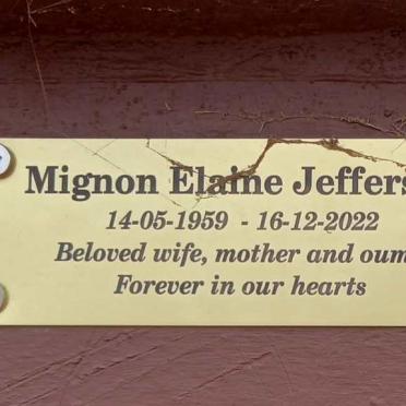 JEFFERSON Mignon Elaine 1959-2022