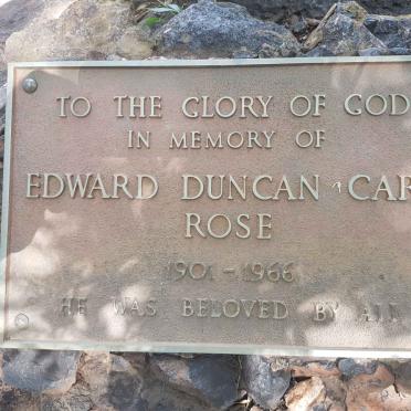 ROSE Edward Duncan Carr 1901-1966