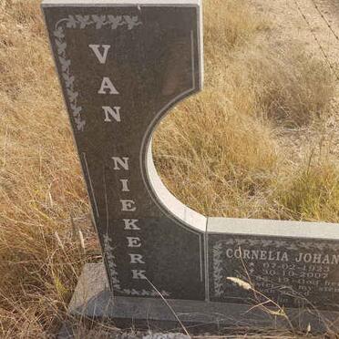 NIEKERK Cornelia Johanna, van 1923-2007