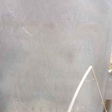 VILJOEN Susanna Elizabeth nee GROENEWALD 1853-1921