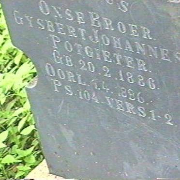 POTGIETER Gysbert Johannes 1886-18?6