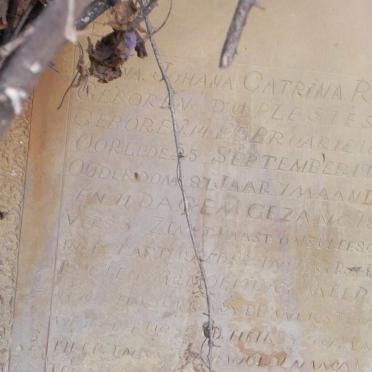 ROOS Anna Johana Catrina nee DU PLESIES 1837-1924