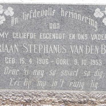 BERG Adriaan Stephanus, van den 1906-1953