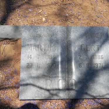 ROOS Gert 1886-1971 &amp; Martha 1886-1970