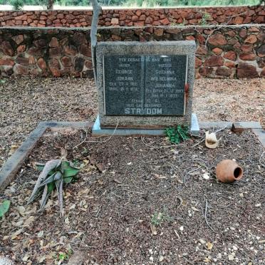 STRYDOM George Johann 1905-1974 &amp; Susanna Wilhelmina Johanna BOTHA 1907-1973