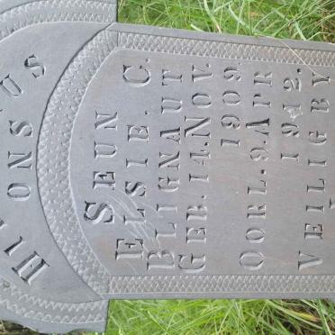 BLIGNAUT Elsie C. 1909-1912