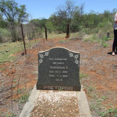 PRETORIUS Gerhardus D. 1889-1946