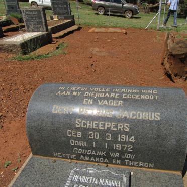 SCHEEPERS Gert Petrus Jacobus 1914-1972 &amp; Henrietta Susanna 1916-2011