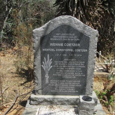 COETZER Wentzel Christoffel 1930-2014