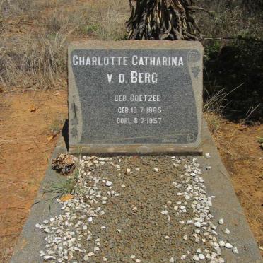BERG Charlotte Catharina, v.d. nee COETZEE 1885-1957