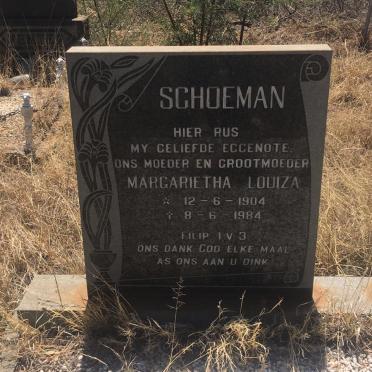 SCHOEMAN Margarietha Louiza 1904-1984