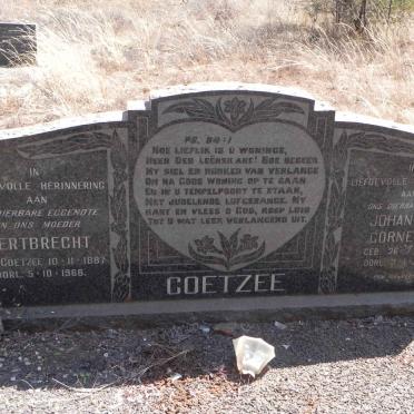 COETZEE Johannes Cornelis 1885-1981 &amp; Gertbrecht COETZEE 1887-1966