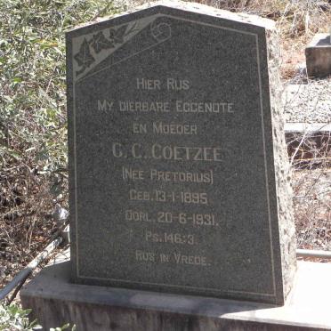 COETZEE G.C. nee PRETORIUS 1895-1931