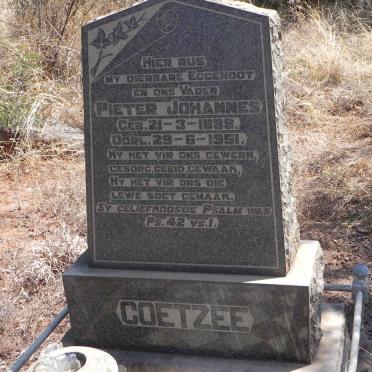 COETZEE Pieter Johannes 1888-1951