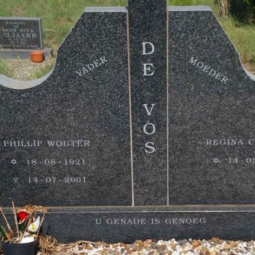 VOS Phillip Wouter, de 1921-2001 &amp; Regina Catarina 1929-