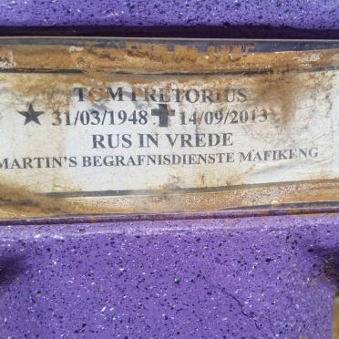 PRETORIUS Tom 1948-2013