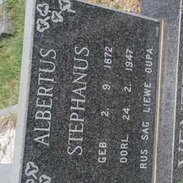 VENTER Albertus Stephanus 1872-1947