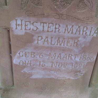 PALMER Hester Maria 1866-1921