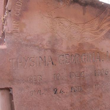 MANDERS Thysina Georgina 1906-1925