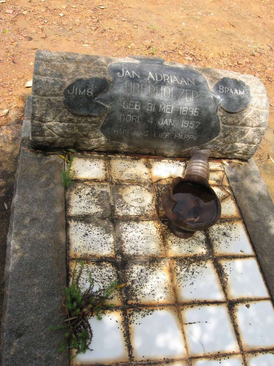 OBERHOLZER Jan Adriaan 1885-1957