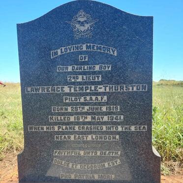 THURSTON Lawrence, TEMPLE- 1919-1941