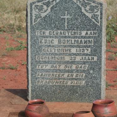 BOHLMANN Eric 1894-1927