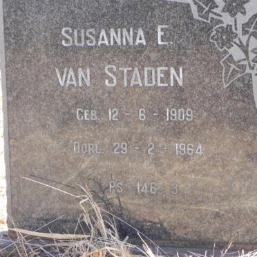 STADEN Susanna E., van 1909-1964