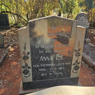 BARNARD Anna Elizabeth Christina nee STEINMANN 1931-1964 :: BARNARD Cornelius H. -1944