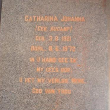 AUCAMP Catharina  Johanna 1921-1972