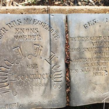 LEWIS Maria J.F. nee LOGGENBERG 1888-1939