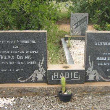 RABIE Wilfred Eustace 1913-1963 &amp; Maria Susanna Elizabeth 1916-2000