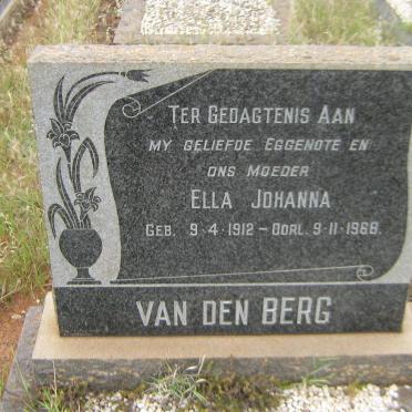 BERG Ella Johanna, van den 1912-1968