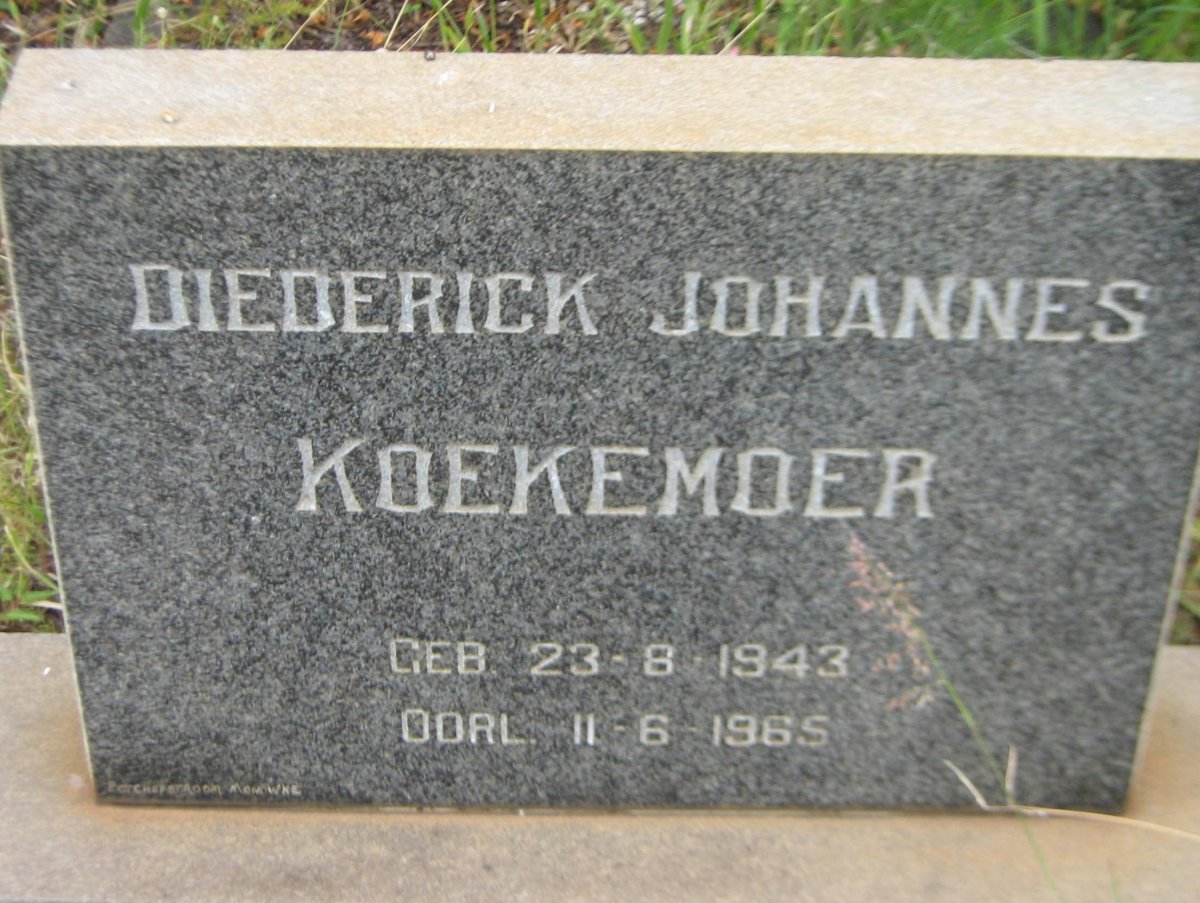 KOEKEMOER Diederick Johannes 1943-1965