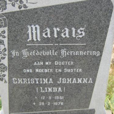 MARAIS Christina Johanna 1951-1978