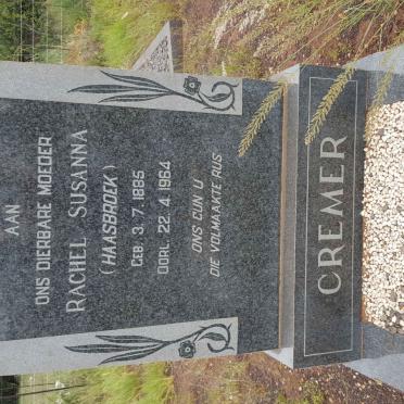 CREMER Rachel Susanna nee HAASBROEK 1885-1964