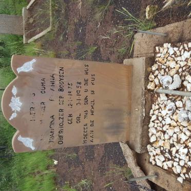 OBERHOLZER Francina Johanna nee BOOYSEN 1875-1958