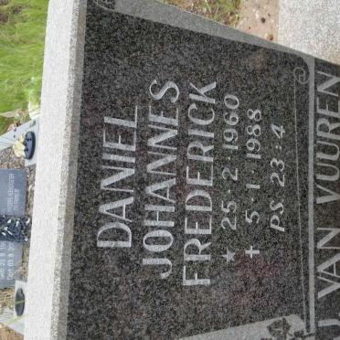 VUUREN Daniel Johannes Frederick, J. van 1960-1988