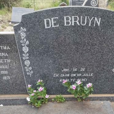 BRUYN Jacob Daniel Theuns, de 1896-1971 &amp; Margaretha Catharina Elizabeth VOGES 1900-1971