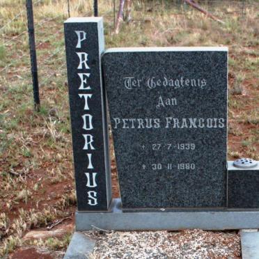 PRETORIUS Petrus Francois 1939-1980