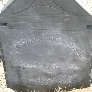 MULLER Johannes Andries 1897-1899