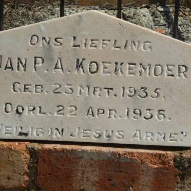 KOEKEMOER Jan P.A. 1935-1936