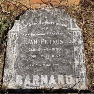 BARNARD Jan Petrus 1885-1957