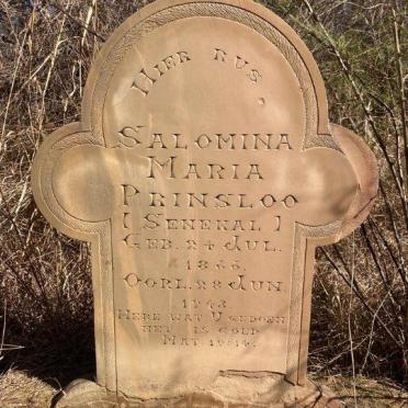 PRINSLOO Salomina Maria nee SENEKAL 1866-1943