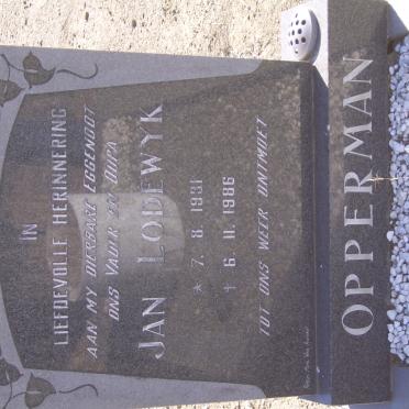 OPPERMAN Jan Lodewyk 1931-1986