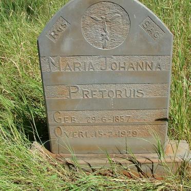 PRETORIUS Maria Johanna 1857-1929
