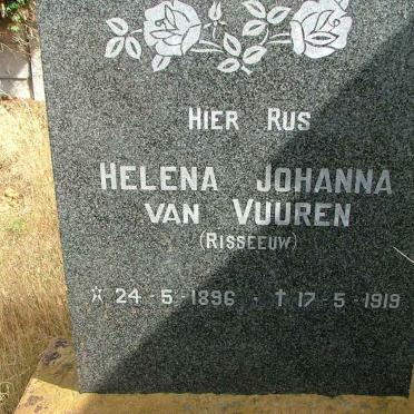 VUUREN Helena Johanna, van nee RISSEEUW 1896-1919