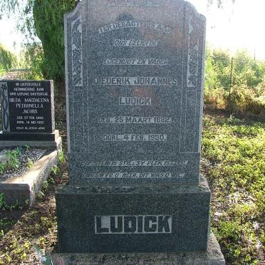 LUDICK Diederik Johannes 1882-1930
