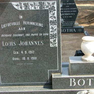 BOTHA Louis Johannes 1912-1981