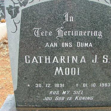 MOOI Catharina J.S. 1891-1983